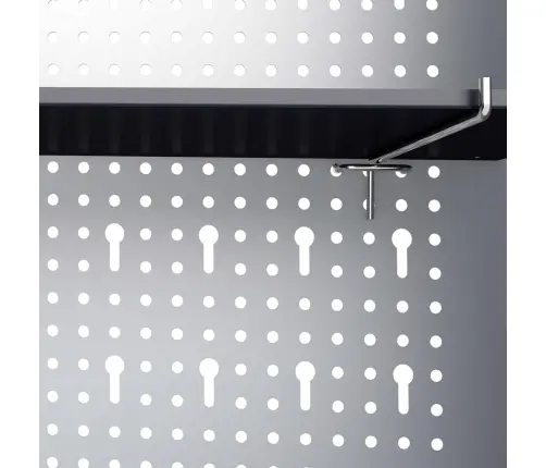 Sienas Instrumentu Skapis, Industriāls, Melns Un Pelēks Metāls Vidaxl