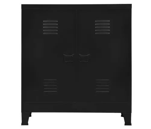 Uzglabāšanas Skapis, Industriāls, Melns, 90X40X100 Cm, Tērauds Vidaxl