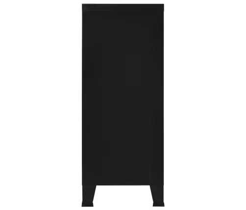 Uzglabāšanas Skapis, Industriāls, Melns, 90X40X100 Cm, Tērauds Vidaxl