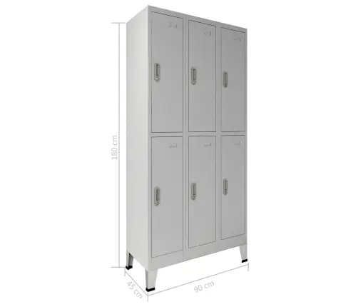 Kāpināšana Skapji Pelēka 45 X 90 X 180 Cm Vidaxl