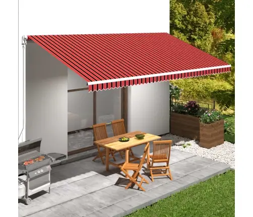 Markīzes Jumts, Oranžs Ar Brūnu, 600X300 Cm Vidaxl