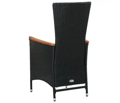 7-Daļīgs Dārza Mēbeļu Komplekts, Pe Rotangpalma, Akācijas Koks Vidaxl