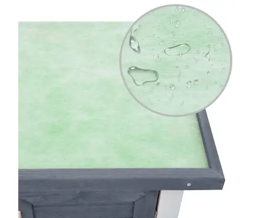 Āra Trušu Būris, 4 Durvis, Pelēks Koks Vidaxl