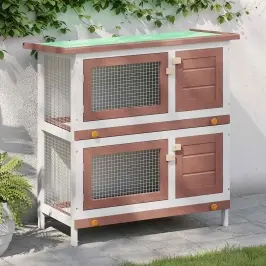 Āra Trušu Būris, 4 Durvis, Brūns Koks Vidaxl
