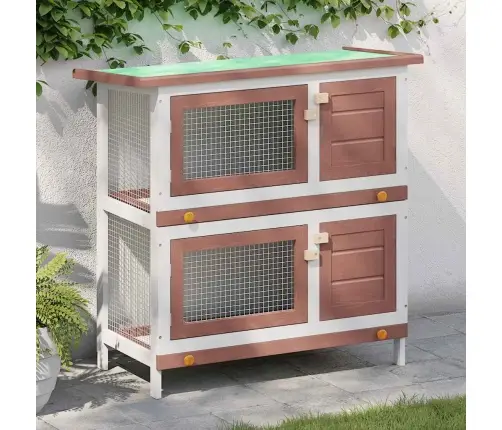 Lauko Narvas Triušiams, Rudos Spalvos, Mediena, Su 4 Durimis