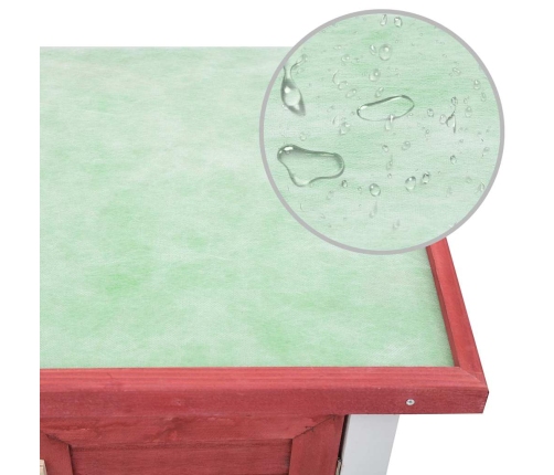 Lauko Narvas Triušiams, Raudonos Spalvos, Mediena, 4 Durys
