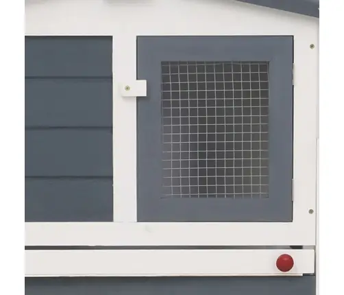 Trušu Būris, Pelēks Un Balts, 201X45X85 Cm, Koks Vidaxl