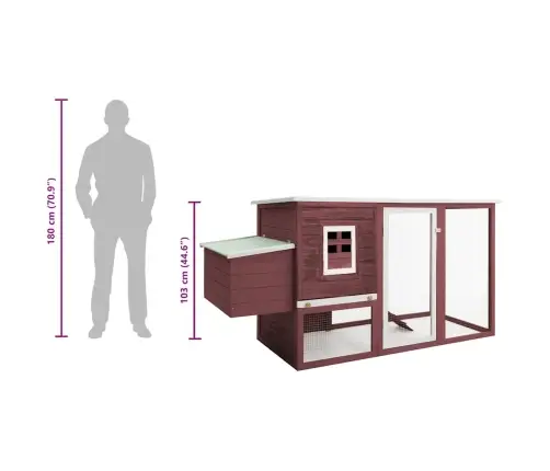 Lauko Narvas Viščiukams-Vištidė Su Lizdu, Rudas, Mediena