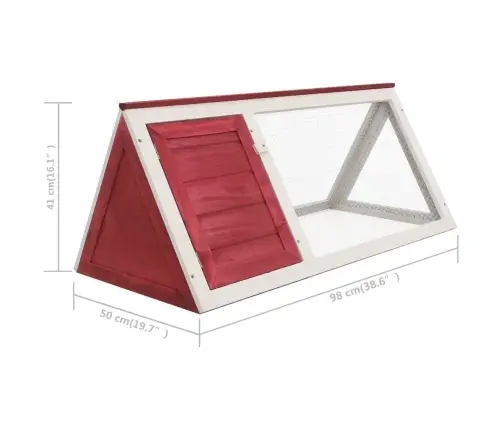 Dzīvnieku, Trušu Būris, Sarkans Koks Vidaxl