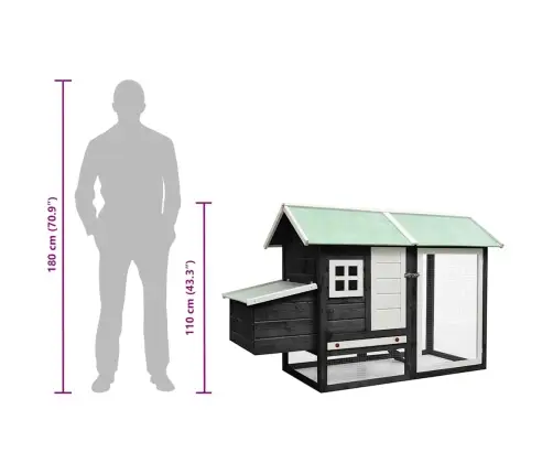 Narvas Viščiukams, 170X81X110cm Pušies Ir Eglės Masyvas