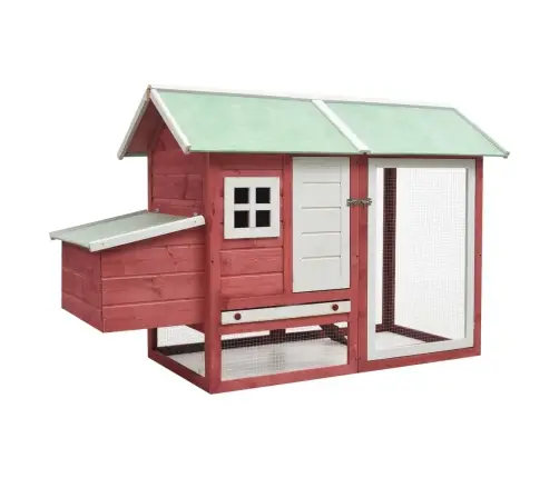 Kanakuut Punane 170 X 81 X 110 Cm Männi- Ja Kuusepuidust