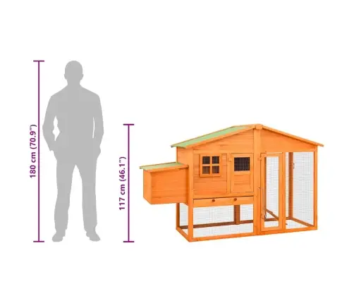 Vistu Būris Ar Perētavu, Egles Masīvkoks Vidaxl