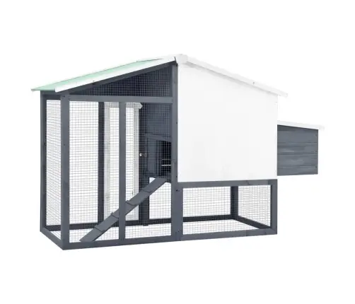 Vistu Būris Ar Perētavu, Pelēks Ar Baltu, Egles Masīvkoks Vidaxl