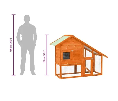 Trušu Būris, 140X63X120 Cm, Egles Masīvkoks Vidaxl