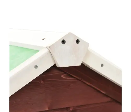 Trušu Būris, 140X63X120 Cm, Egles Masīvkoks, Brūns Ar Baltu Vidaxl