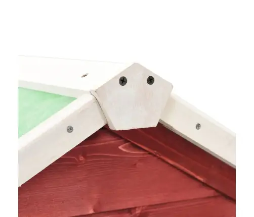 Küülikupuur, Punane Ja Valge, 140X63X120 cm Kuusepuidust