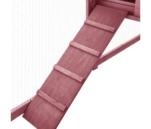 Āra Trušu Mājiņa Ar Nožogojumu, Brūna, Balta, Egles Masīvkoks Vidaxl