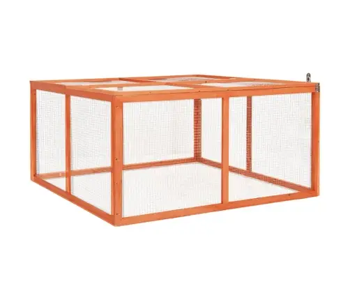 Narvas Triušiams, 124X120X60cm Eglės Medienos Masyvas