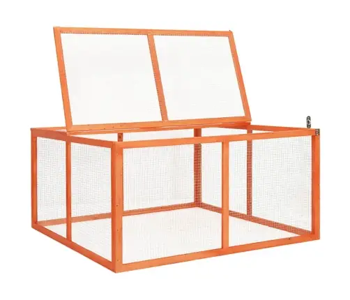 Narvas Triušiams, 124X120X60cm Eglės Medienos Masyvas