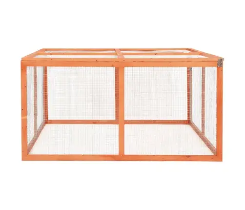 Narvas Triušiams, 124X120X60cm Eglės Medienos Masyvas