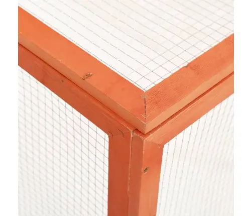 Narvas Triušiams, 124X120X60cm Eglės Medienos Masyvas