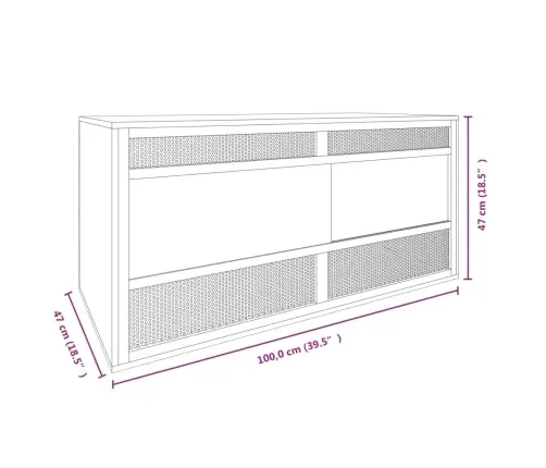 Terraarium, Tehispuit, 100 X 47 X 47 Cm