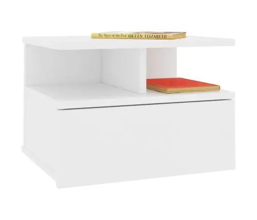 Sienas Naktsskapīši, 2 Gab., 40X31X27 Cm, Koks, Balti Vidaxl