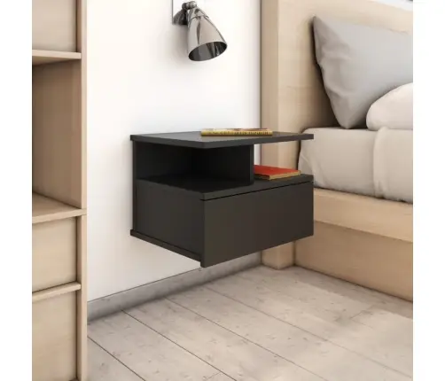 Seina Öökapid 2 Tk Must 40 X 31 X 27 Cm Tehispuit