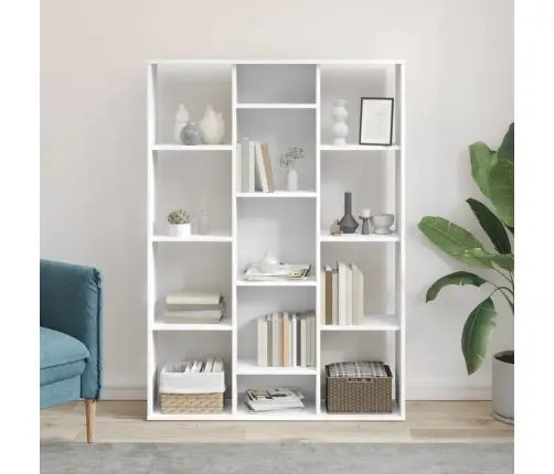 Pertvara/Spintelė Knygoms, Balta, 100X24X140cm Mediena