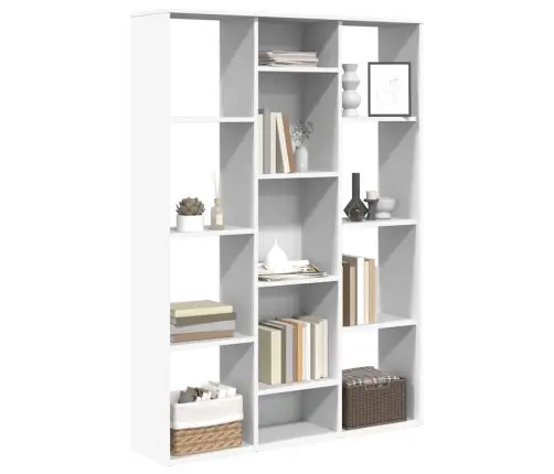 Pertvara/Spintelė Knygoms, Balta, 100X24X140cm Mediena