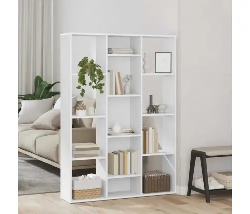 Pertvara/Spintelė Knygoms, Balta, 100X24X140cm Mediena