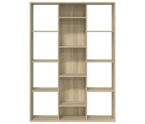 Raamatukapp, Sonoma Tamm, 100 X 24 X 140 cm Tehispuit