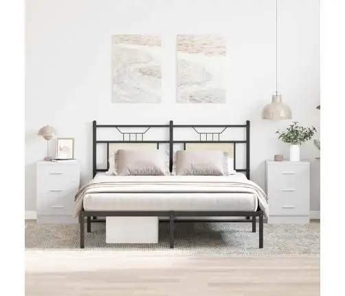 Naktsskapīši, 2 Gab., Balti, 38X35X56 Cm, Inženierijas Koks Vidaxl