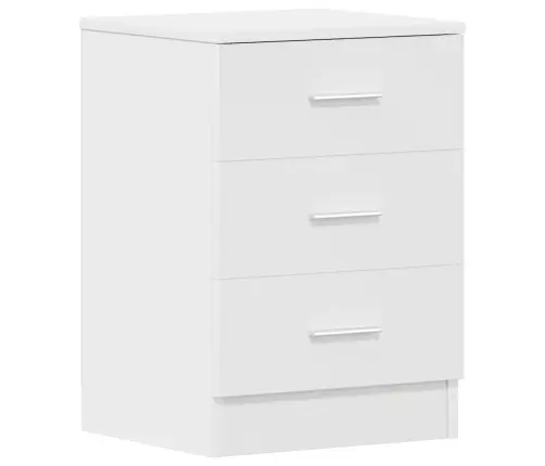 Naktsskapīši, 2 Gab., Balti, 38X35X56 Cm, Inženierijas Koks Vidaxl
