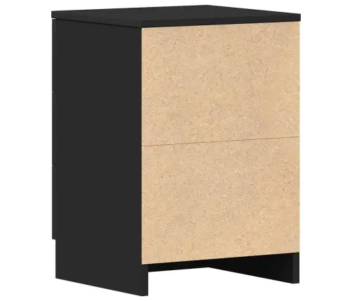 Naktsskapīši, 2 Gab., Melni, 38X35X65 Cm, Inženierijas Koks Vidaxl