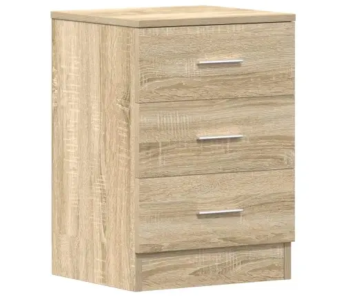 Naktsskapītis, Ozolkoka Krāsa, 38X35X56 Cm, Inženierijas Koks Vidaxl