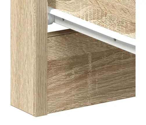 Naktsskapītis, Ozolkoka Krāsa, 38X35X56 Cm, Inženierijas Koks Vidaxl