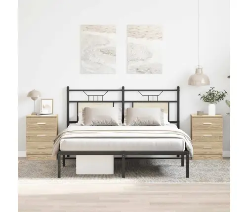 Öökapid, 2 Tk, Sonoma Tamm, 38 X 35 X 56 cm Tehispuit