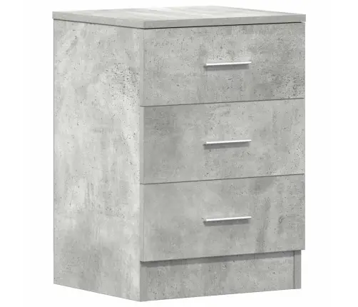 Naktsskapīši, 2 Gab., Betonpelēki, 38X35X56Cm Inženierijas Koks Vidaxl