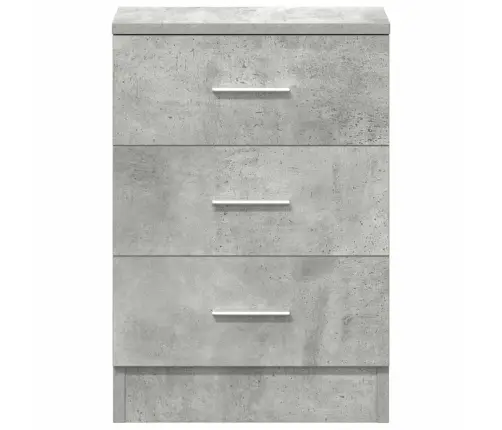 Naktsskapīši, 2 Gab., Betonpelēki, 38X35X56Cm Inženierijas Koks Vidaxl