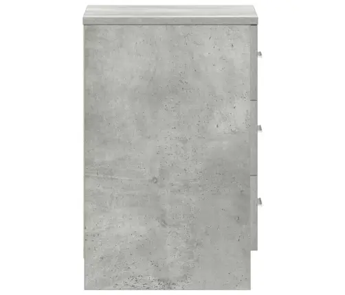 Naktsskapīši, 2 Gab., Betonpelēki, 38X35X56Cm Inženierijas Koks Vidaxl