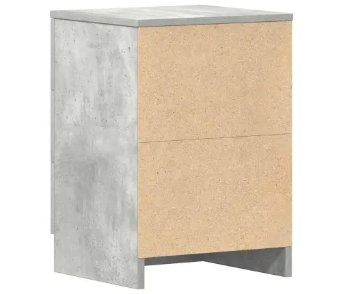 Naktsskapīši, 2 Gab., Betonpelēki, 38X35X56Cm Inženierijas Koks Vidaxl