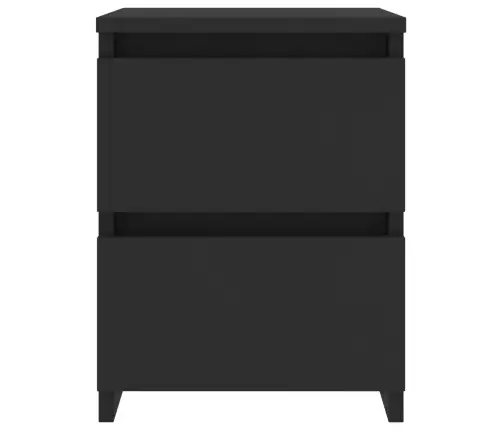 Naktsskapītis, 30X30X40 Cm, Melns, Inženierijas Koks Vidaxl