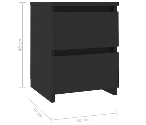 Öökapp, Must, 30 X 30 X 40 cm Tehispuit
