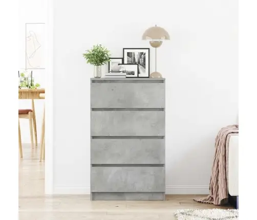 Puhvetkapp, Betoonhall, 60X35X98,5 cm Tehispuit