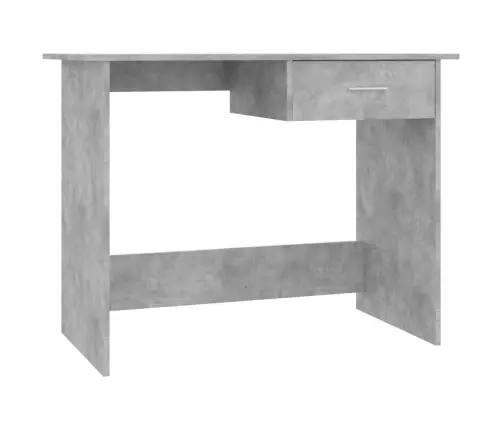 Rakstāmgalds, Betona Pelēks, 100X50X76 Cm, Inženierijas Koks Vidaxl