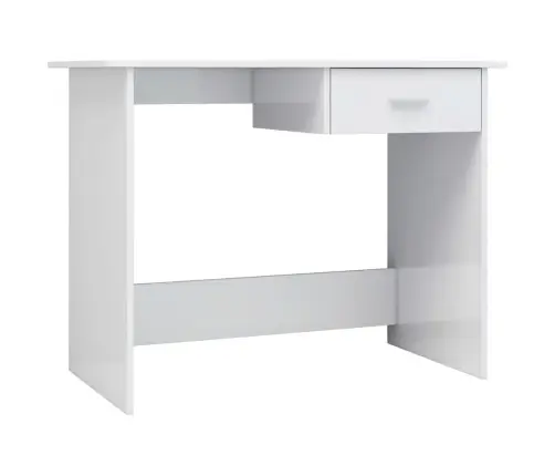 Rašomasis Stalas, Baltos Spalvos, 100X50X76cm Apdirbta Mediena