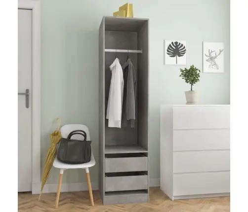 Garderoob Sahtlitega Betoonhall 50 X 50 X 200 Cm Tehispuit