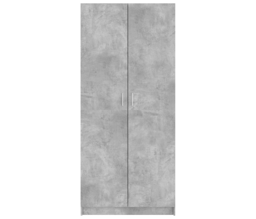 Skapis, Betona Pelēks, 80X52X180 Cm, Inženierijas Koks Vidaxl