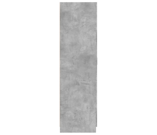 Skapis, Betona Pelēks, 80X52X180 Cm, Inženierijas Koks Vidaxl